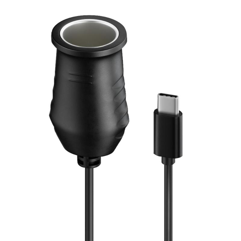 

65W USB C To 20V Cigarette Lighter Socket Male to Female Cigarette Lighter Adapter Converter Car Electronics Accessory 1