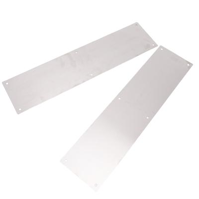 1 Pair Door   Plate Stainless Steel Door Bottom   Plate for Interior Exterior Door Decor