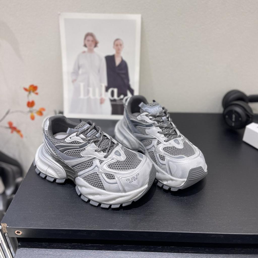 Leather Daddy Shoes Women's 2025 New Autumn Breathable Fashion Versatile Sports Casual Shoes Women's Thick-soled Lightweight Trendy