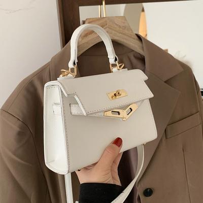 Tasche Damen Neue Damenmode Schultertasche Einfarbig Umhängetasche Lässig Pendler Kleine quadratische Tasche