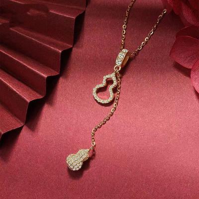 Necklace Women's Hollow Small Gourd Clavicle Chain Women's Temperament All-match Korean Necklace