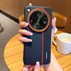 Custodia Protettiva Rialzata con Lente Rossa in Ecopelle Colorata per Fotocamera OPPO Find X8 Ultra X8s find X8 Pro