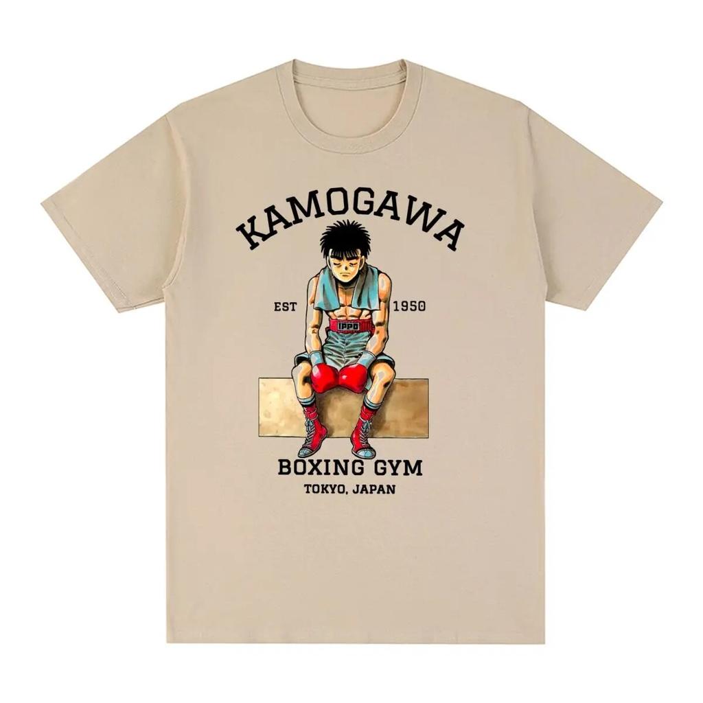 Hajime No Ippo KBG Design Vintage tričko Anime Funny Makunouchi Bavlněné Unisex tričko Nové tričko Dámské topy