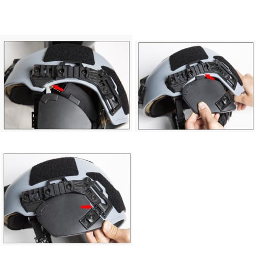 Tactical Airsoft Helmet Ear Covers and Side Protection for EX 3.0 Rail Team Wendy Helmet (Black)