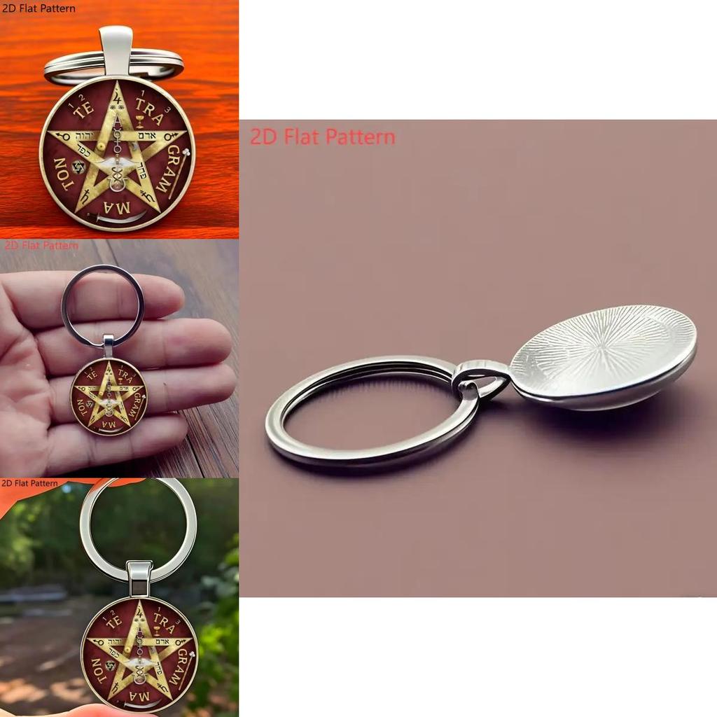Five Pointed Star Pendant Keyring With Classic Style For Wedding Birthday And Travel Keepsakes