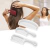 3pcs Semi-Transparent Comb Silicone Mould Wide Tooth Comb Mould Set  DIY Hairdressing