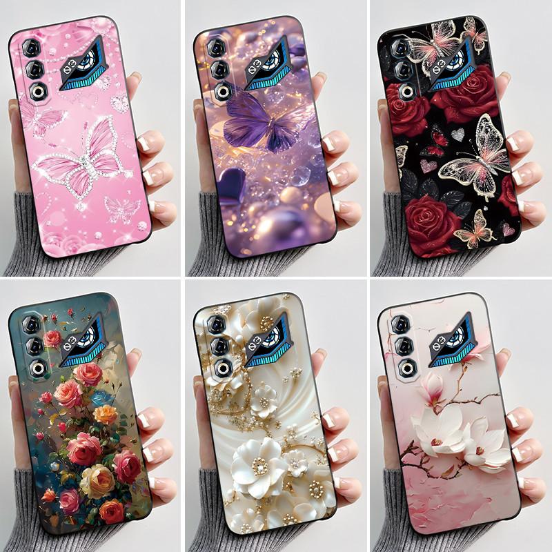 For ZTE Nubia Neo 3 Neo3 GT 5G Case Z2465N Shockproof Silicone TPU Butterfly Flower Back Cover For Nubia Neo 3GT Soft Phone Case