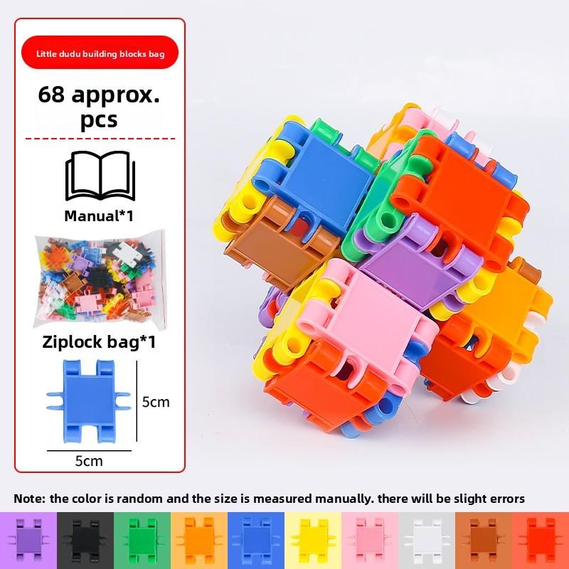 With Plastic Blocks For Toddler Learning And Development