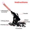 Automatische Telescopische Sexmachine, Sterke Kracht, Handzame Vibrator Massage Gun, Dildo en Erotische Accessoires voor Volwassenen