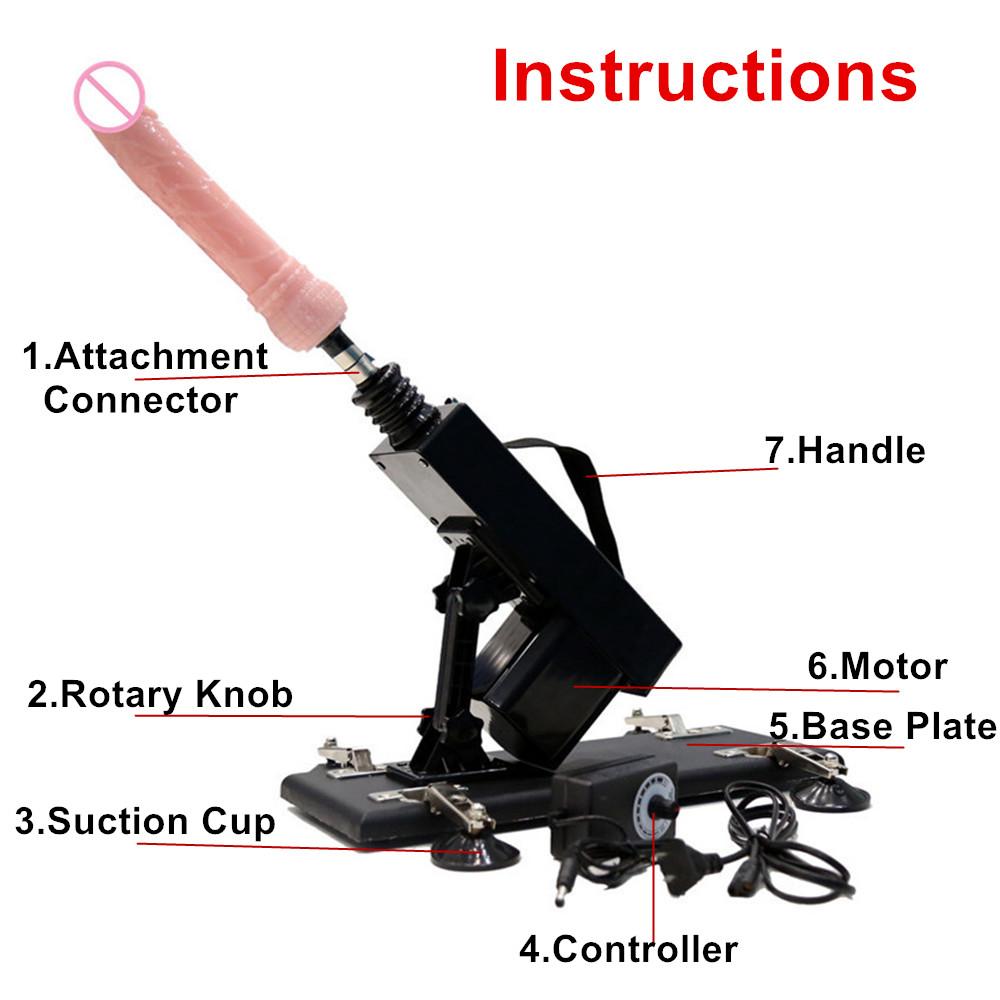 Automatische Telescopische Sexmachine, Sterke Kracht, Handzame Vibrator Massage Gun, Dildo en Erotische Accessoires voor Volwassenen