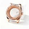 39/36mm Engine-Turned Bezel Watch Case Ref.115210 For Seiko Oyster Perpetual Date NH35/36 Automatic Movement Sapphire Mod Parts