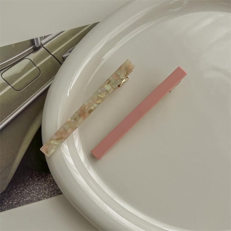 Retro French Korean Acetate Duckbill Side Hairpin Clip for Bangs and Stray Hair