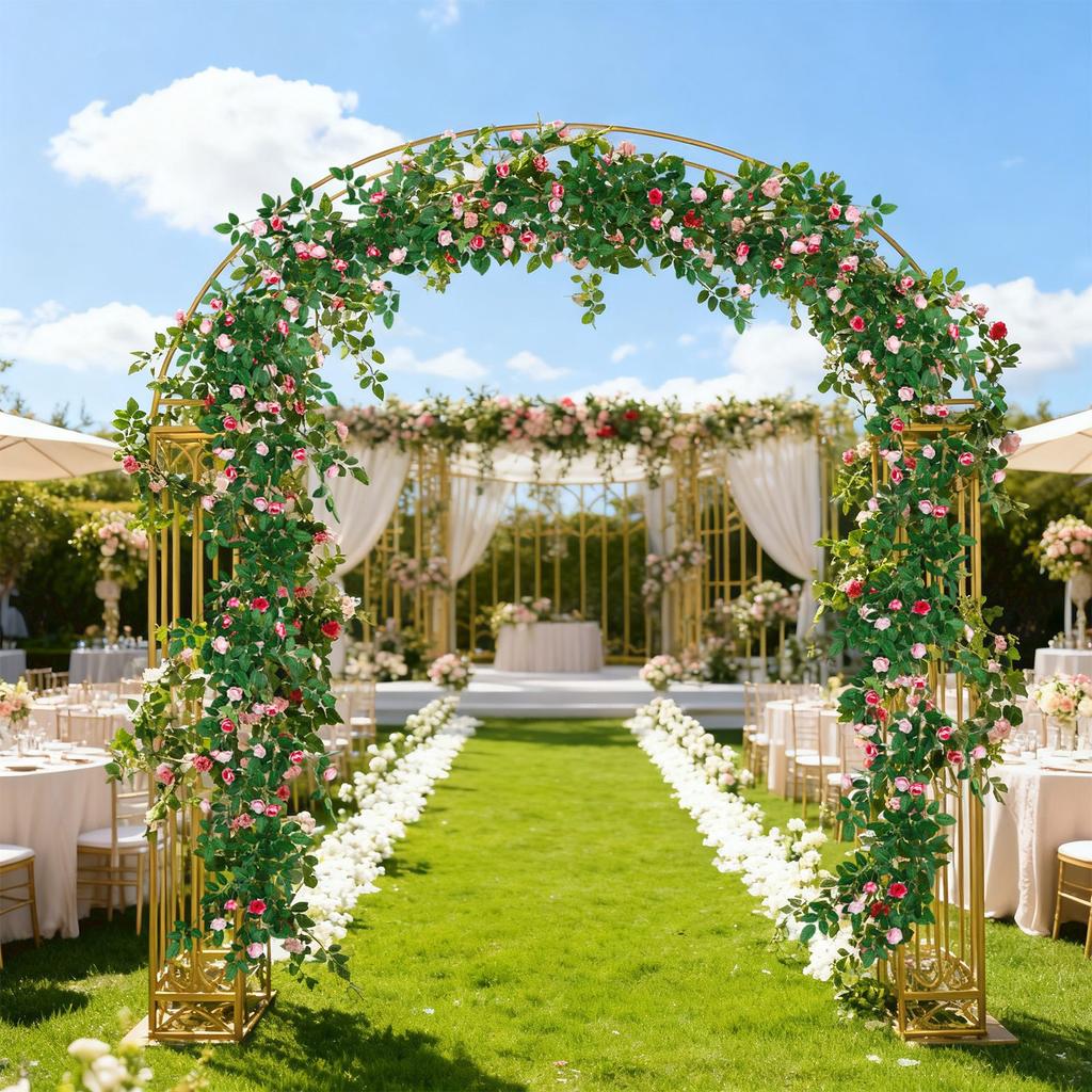 1,8m Umělá květinová girlanda, Falešná květinová girlanda, Plastová květina, Kryt potrubí, Balkonová dekorace