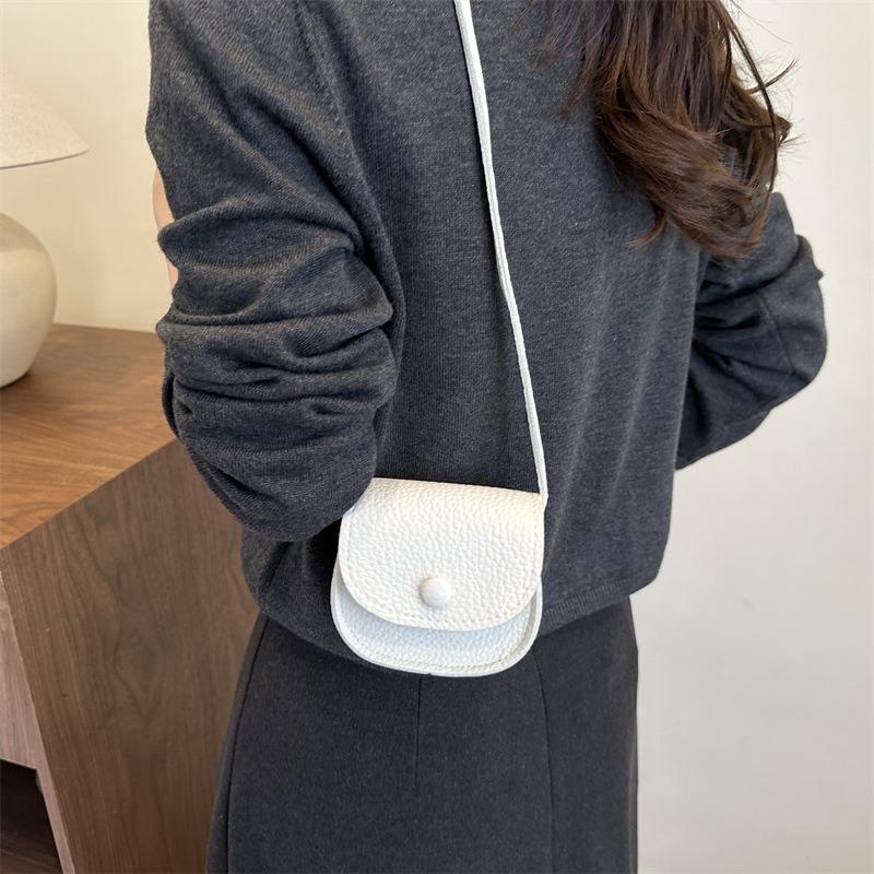 New Aesthetic Personality Trend Bag Women's Bag Simple Retro Women's Crossbody Shoulder Bag Casual Saddle Bag