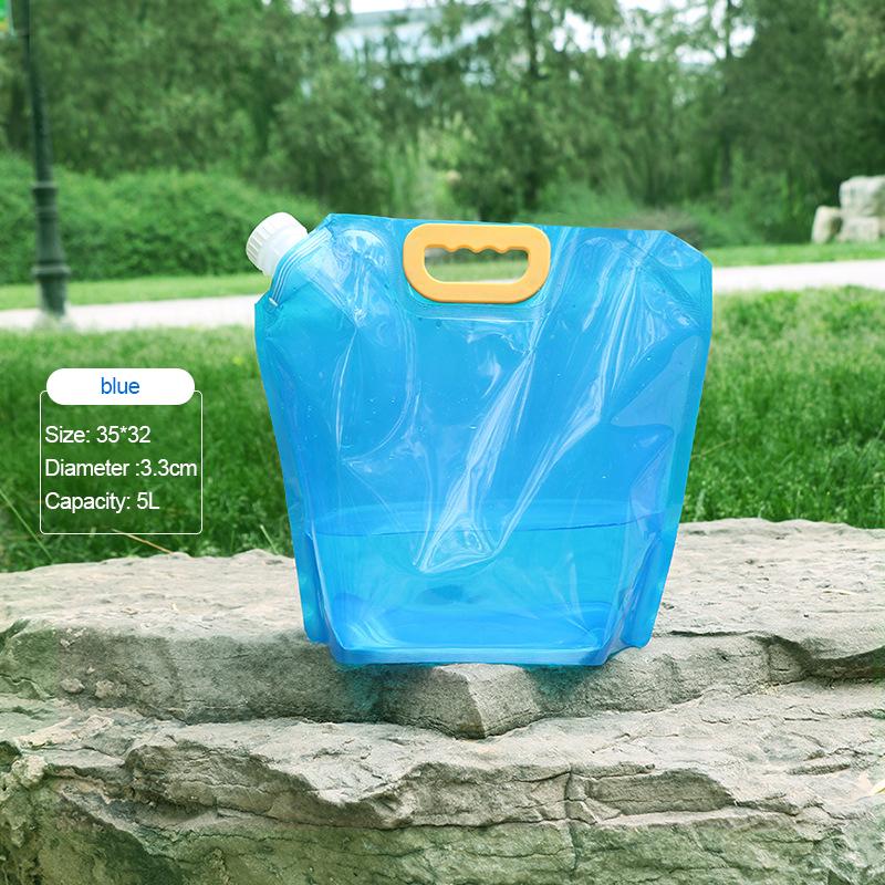 25/5/10L Foldable Lightweight To Carry Drinking Water Pouch Outdoor Activity Camping Hiking Water Storage Pouch Thickened Roomy Water Container