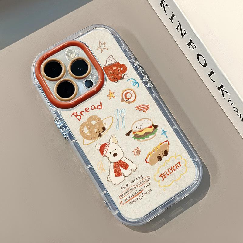 Puppy Dessert for IPhone17promax Cream Mirror Phone Case Oil 16 Brand New 15 Cartoon 14