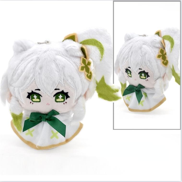 Non-Toxic 12Cm Impact Plush Pendant Keychain Cosplay Venti Albedo Xiao Raiden Shogun Tartaglia Kazuha Doll Toy Beadchain Gift