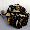1pc Egyptian Symbols Open/Close Folding Umbrella, All- Portable Umbrella for & Men, Stylish Accessory (Holiday Gift) 8-Rib Yy251213147