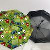 1pc Soccer-themed circular pattern Umbrella with Plastic Handle,Suitable for All Seasons Home Travel Outdoor UmbrellaDD1756
