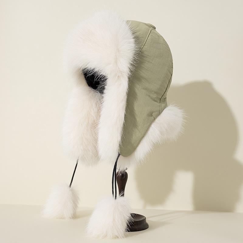 

Милая плюшевая шапка в виде щенка, женская зимняя велосипедная теплая утолщенная защитная шапка для защиты ушей, мультяшная шапка Lei Feng One Size светло-зеленый