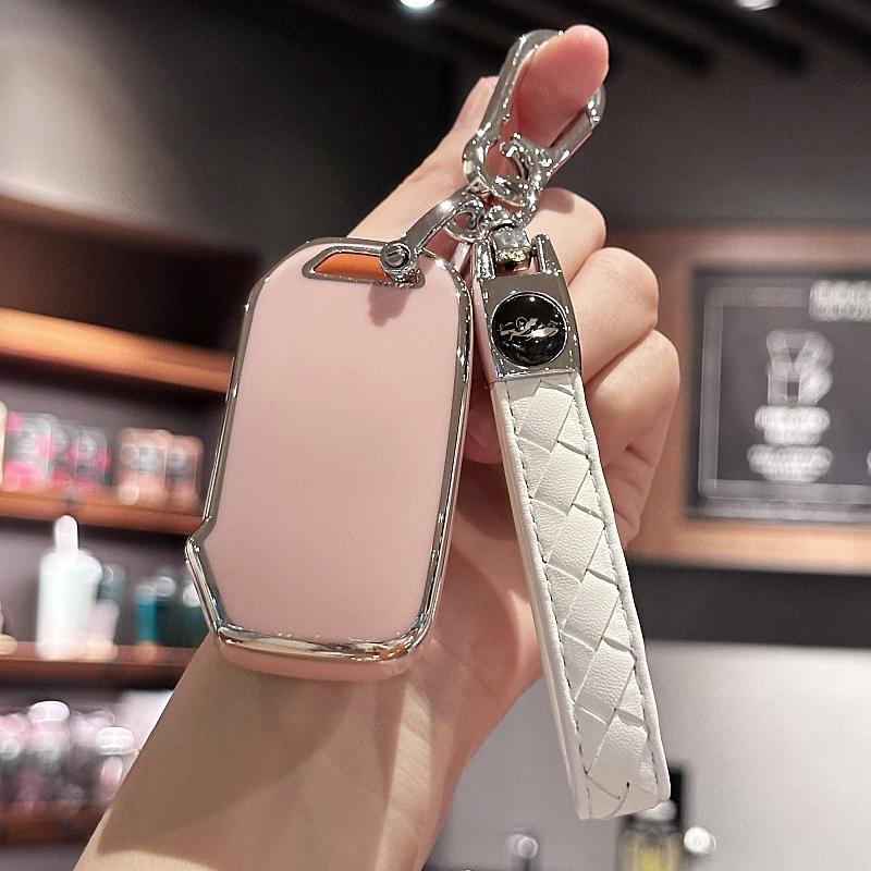 Key Fob Cover with Keychain For KIA Sportage R GT Stinger Sorento Ceed Cerato Forte Niro Telluride Protector Keyless