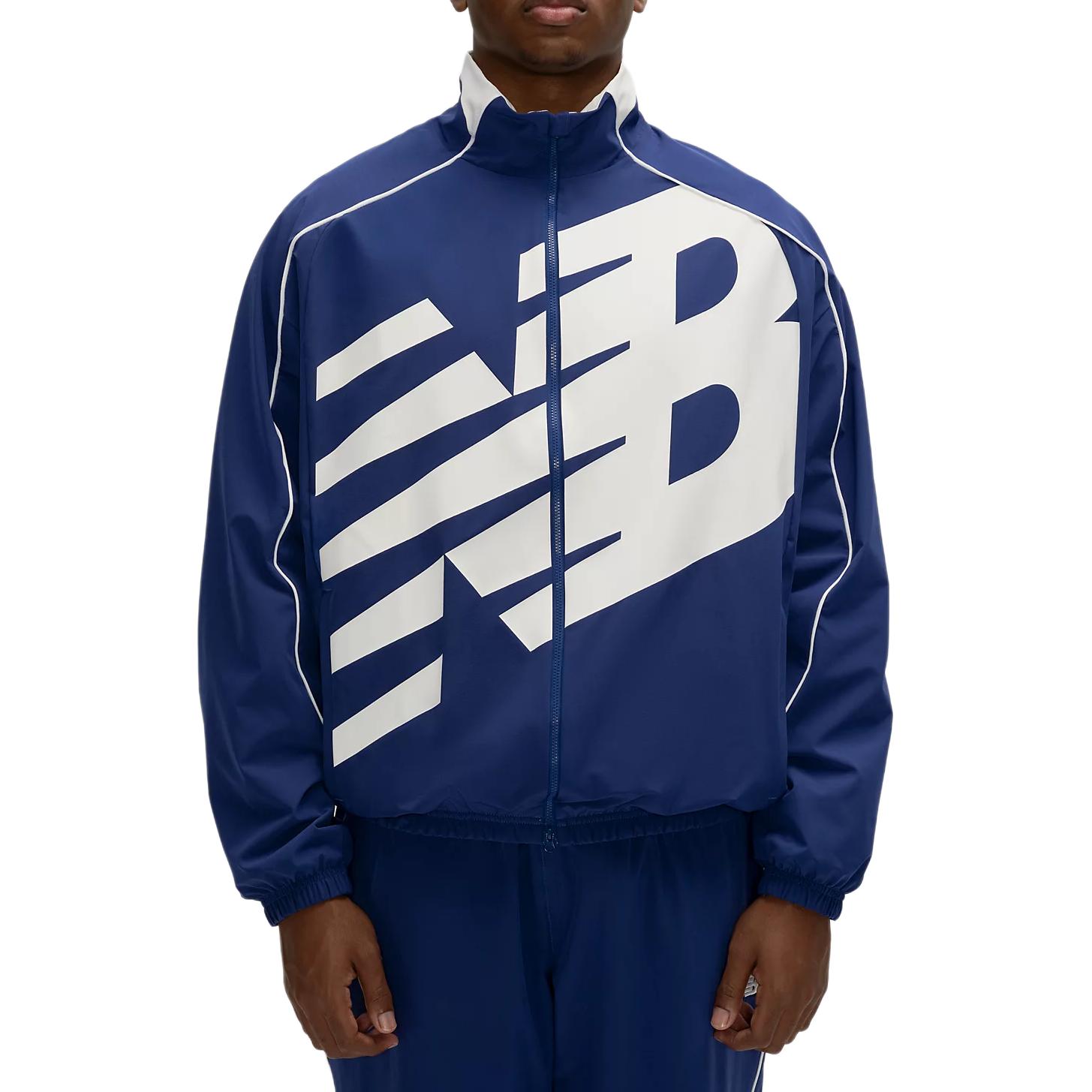 New Balance Basketball Oversized Print Woven Jacket Quick Dry Clothing Men s MJ61X398-IKW 2XL