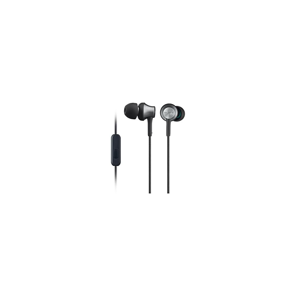 Sony MDR-EX650AP Earphones: In-ear type, brass housing, with microphone, brass black (MDREX650AP BQ)
