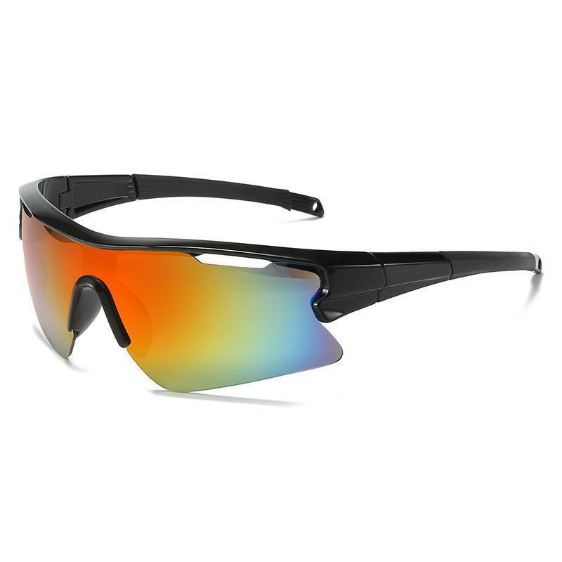 Women's Windproof UV Protection Cycling Sunglasses with Large White Transparent Frame