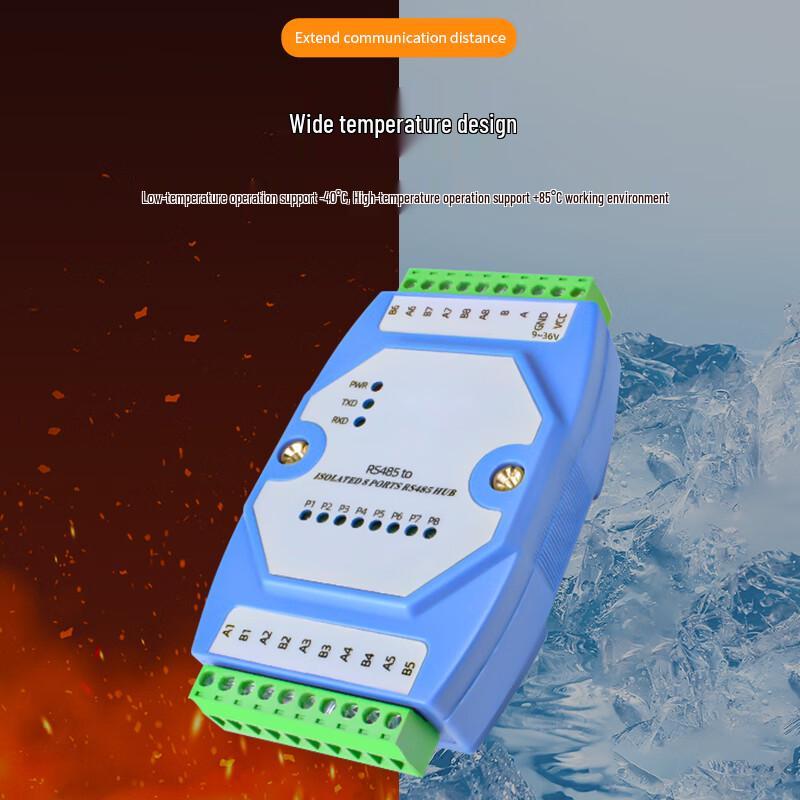 ZONWAN 8-Port RS485 Isolated Hub
