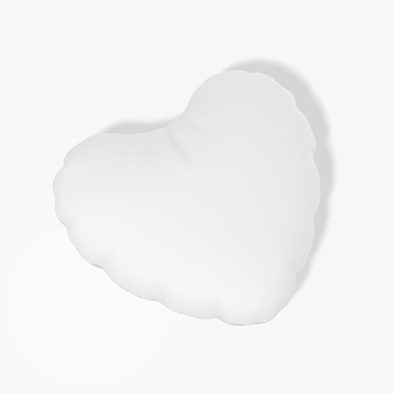 New Ruffled Love Pillowcase Heart-shaped Sofa Bed Waist Cushion Cover Cute Home Kids s Room Wedding Valentines Day Decoration 50x50cm 2900₽