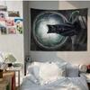 Black Cat Tapestry Office Living Room Tapestry Home Wall Decoration Tapestry