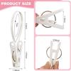 A34R Hanging Clips Bulk 60-Pack Multi-Purpose Laundry Hooks With Plastic Rope Hangers For Baby Clothes Closet Organizers