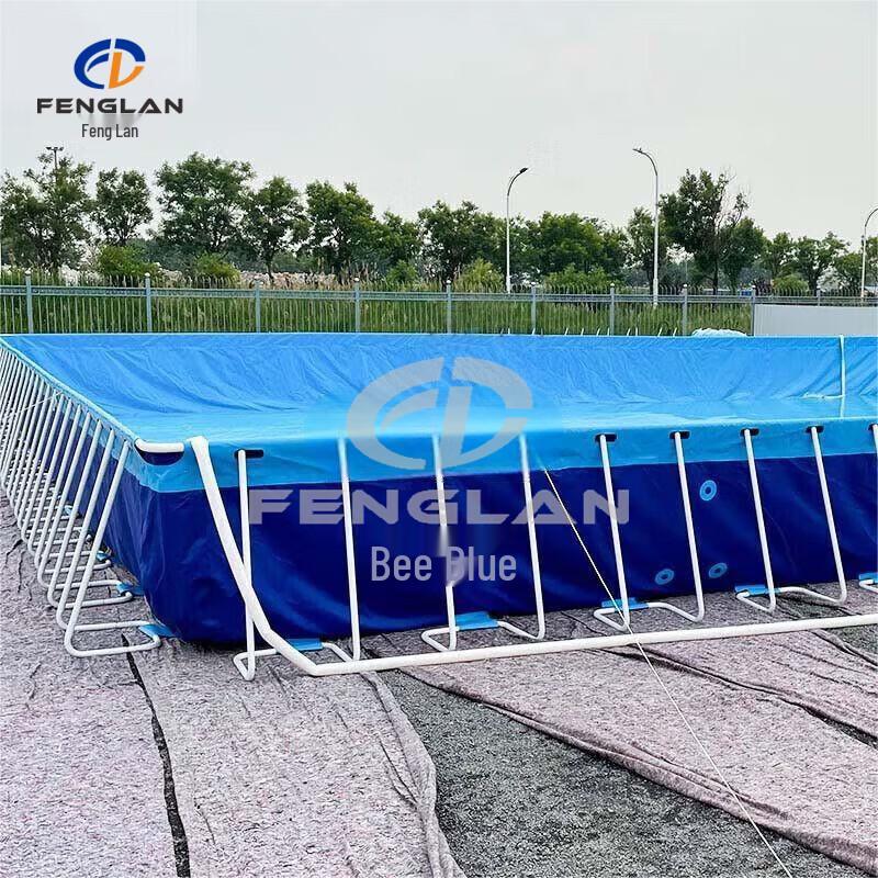 Phoenix Blue Outdoor Mobile Frame Swimming Pool