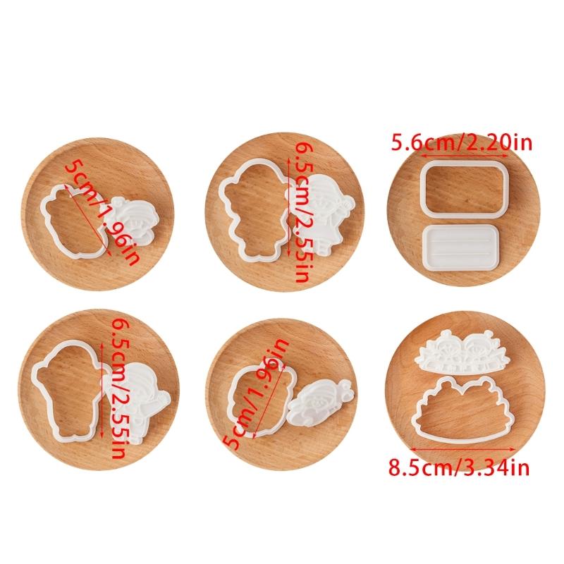 Funny Dessert Molds Celebration Cookie Stamp Safe and Convenient Molds Set for Family Student and Kid Creativity