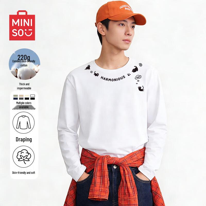 MINISO Men s Casual Long-Sleeve T-Shirt M