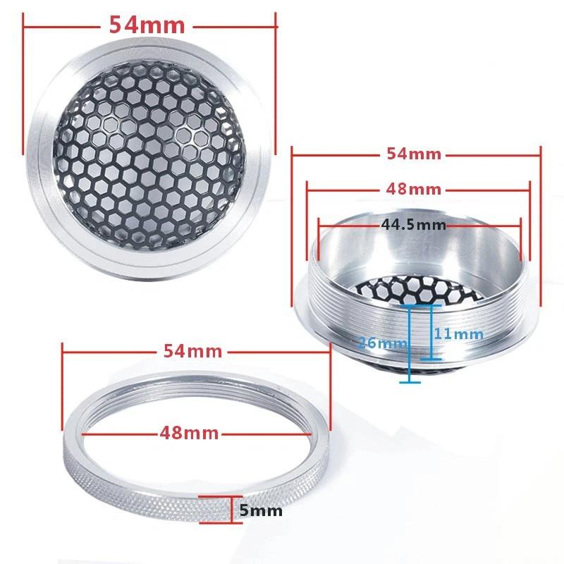 1.5 Inch Hifi Car Tweeter Protective Grill Mesh Lightweight Aluminum Treble Head Speaker Cover for Car Refit