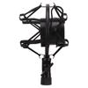 Microphone Shock Mount Mic Holder Non Vibration Suspension Clip Guitar Accessories Black
