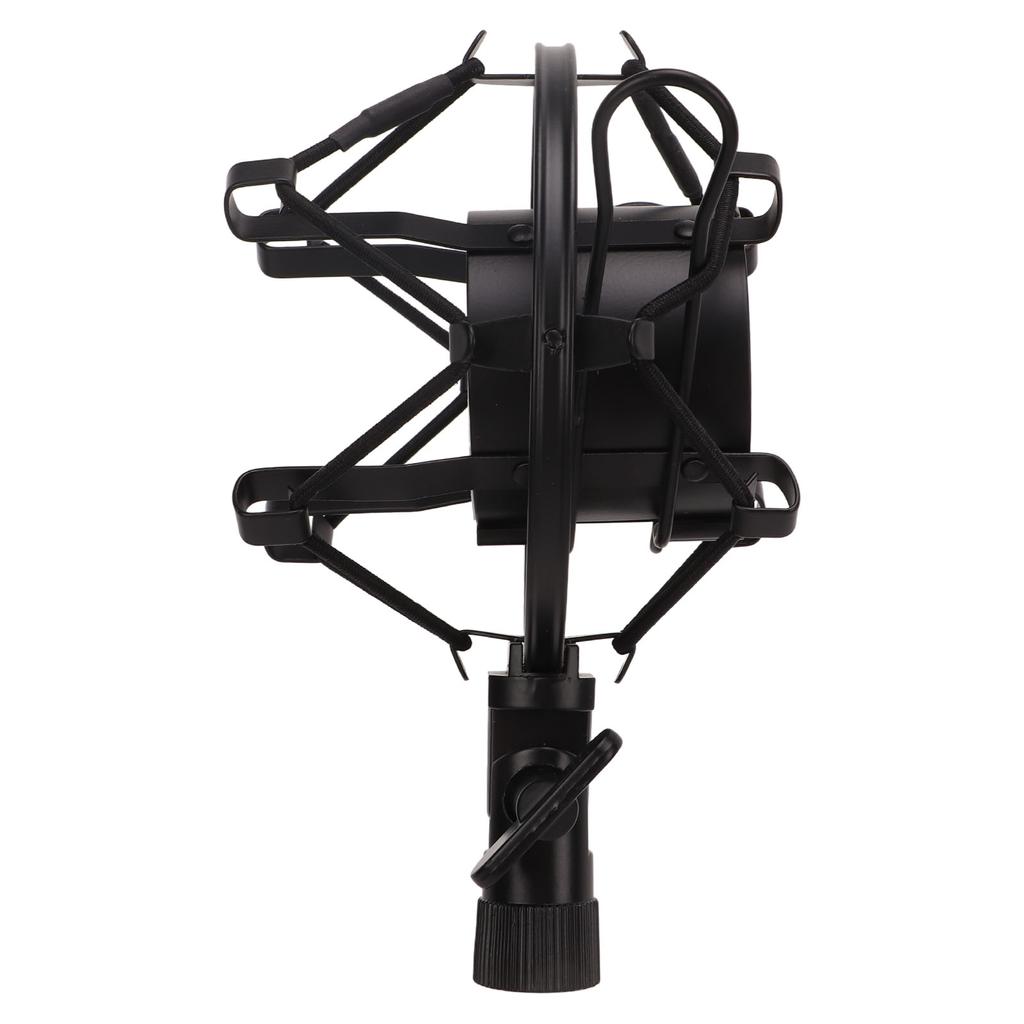 Microphone Shock Mount Mic Holder Non Vibration Suspension Clip Guitar Accessories Black
