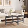 VidaXL Coffee Table Grey 118x63x45 Cm Solid Pine Wood 822319