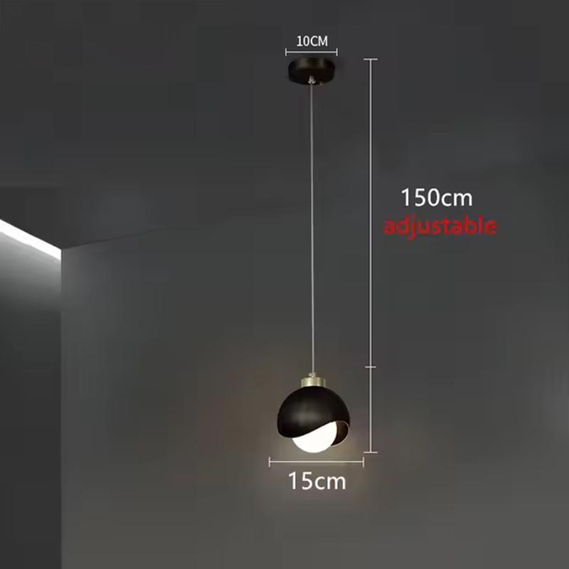

Bedroom Bedside Hanging Pendant Lamp Glass ball LED Chandelier Lighting Ceiling Modern Interior Home Decor Lights Dining Kitchen Warm White