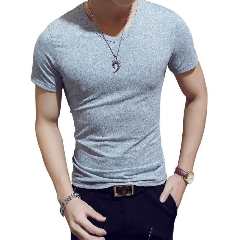 Fashion Slim Men's T-shirt Soft and Comfortable Breathable Cotton Men's Shirt Fitness and Leisure