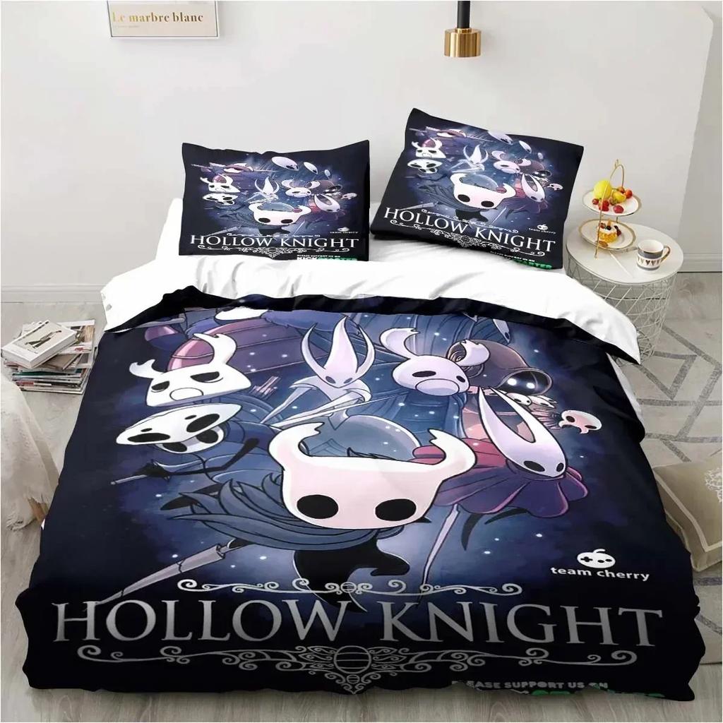 Ny Hollow Knight Mode 3D Digitaltryck Sängkläder Set Påslakan Täcke Säng Enkel Twin Full Queen Ungdom Flicka Pojkar Gåva