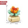 New Flowers Succulents Building Blocks Everlasting Bonsai Tree Gardens Romantic Girls Bricks Potted Plants Hot Model Kids Toys