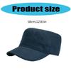 Versatiles Armies Green Hat Man Casual Checkered Lining Hat Back Closed Flat Hat for Everyday Use and Outdoor Activity