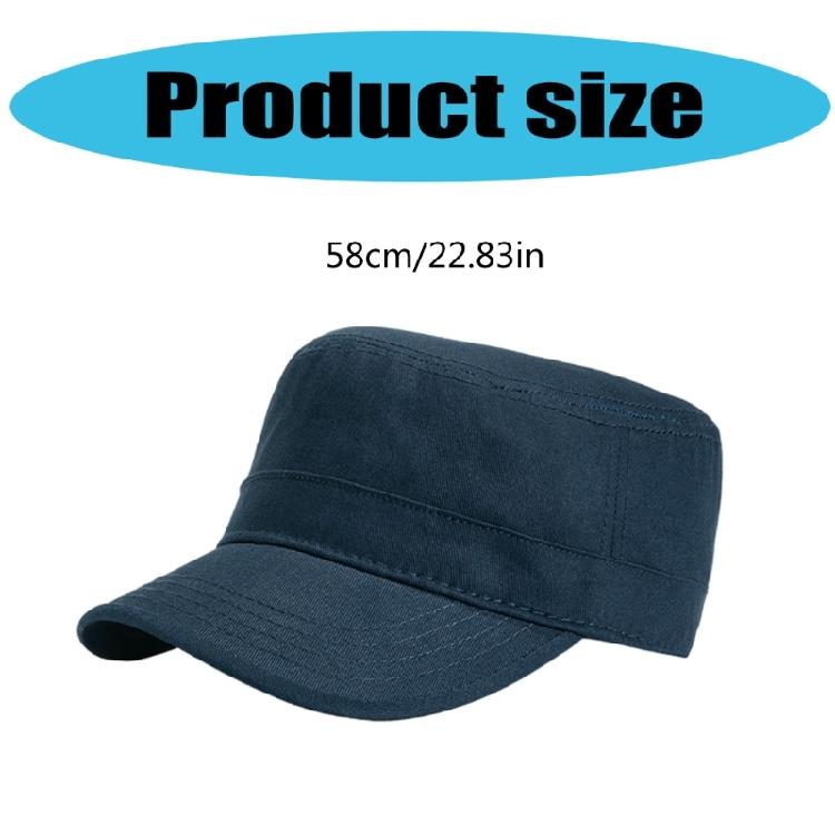 Versatiles Armies Green Hat Man Casual Checkered Lining Hat Back Closed Flat Hat for Everyday Use and Outdoor Activity