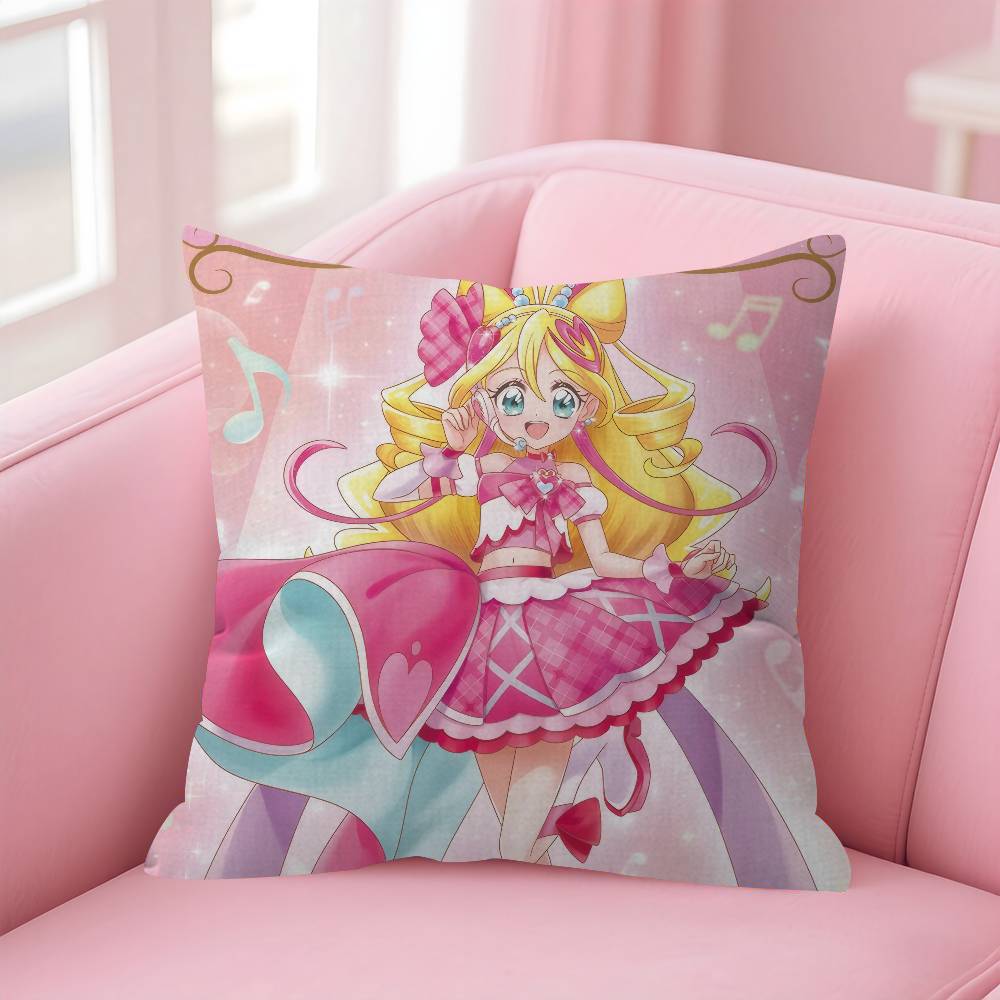 Anime Futari Wa Pretty Cure Cushion Cover Inches Farmhouse Decor Home Throw Pillow Covers For Couch Decorations