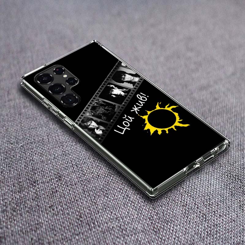 Viktor Tsoi Phone Case For Samsung Galaxy S24 S23 S21 S20 FE S22 S26 Ultra S25 Edge S10 Plus Cover Clear TPU Capa Shell Coque Sh