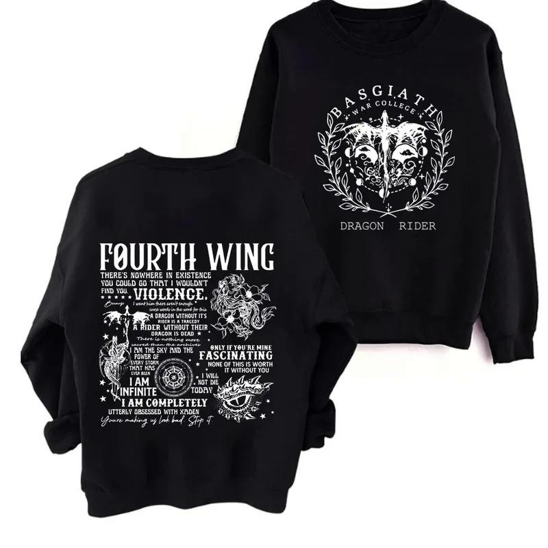 Vintage Fourth Wing Sweatshirt Dragon hoodies