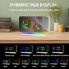 RGB Renkli LED Elektronik Saat Renkli Gece Lambası Çalar Saat Ev Dekorasyonu Projeksiyon Saati