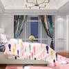 2pcs- Serene Irregular Polyester Curtains, Pole Bag Curtains 42*84, Bedroom, Living Room, Home Room Decoration
